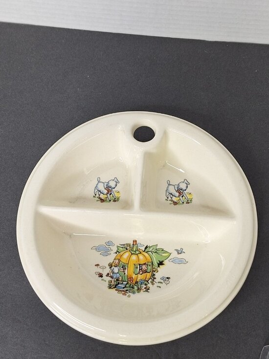 Unbranded Other - Vintage  Baby Food Warming Bowl Divided Dish